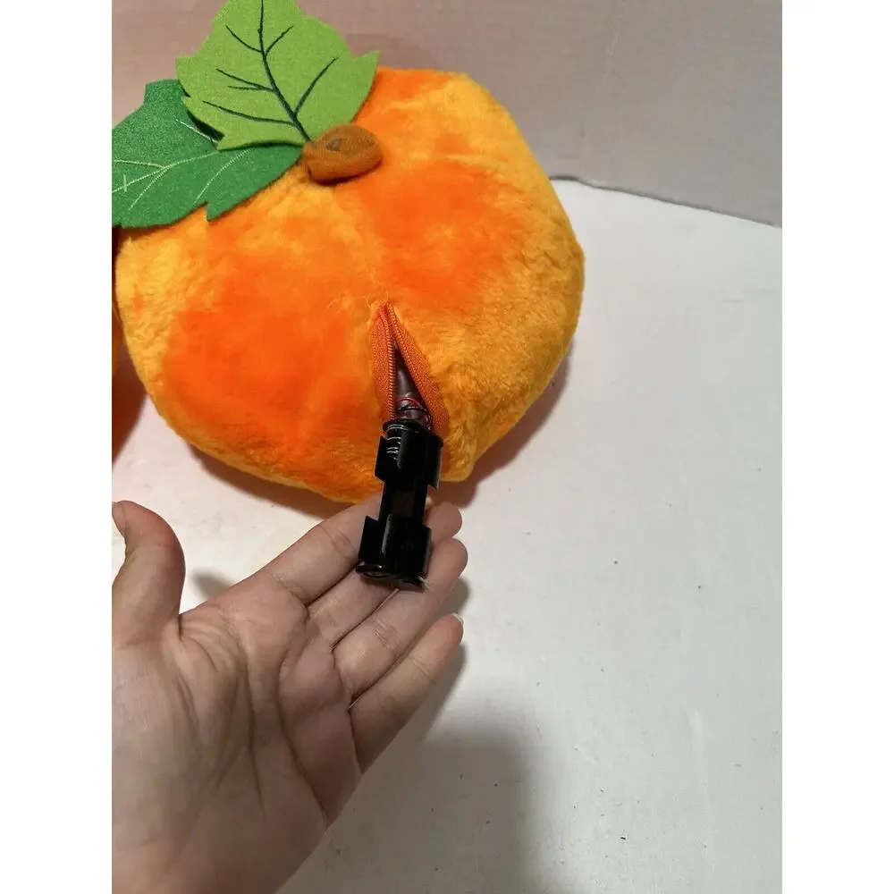 Lot Of 2 Plush Halloween Scarer Jack-o-Lantern Pumpkin Noise Scary Sound VTG Tag